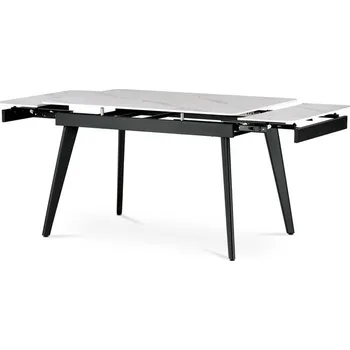 Jídelní stůl Autronic Jídelní stůl rozkládací 120-180x80 cm, keramika, mramor, HT-405M WT