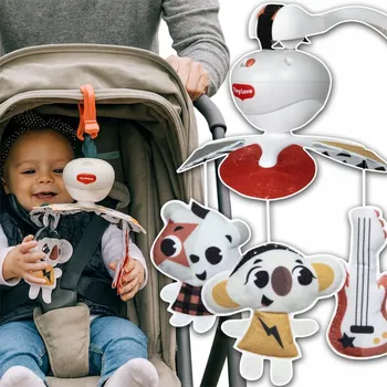 Kolotoč nad postýlku HUDBA NAD POSTÝLKU CESTOVNÍ KOLOTOČ 3v1 HRACÍ SKŘÍŇKA PRO MIMINKA 0m+