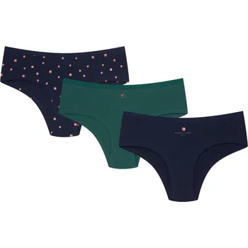 Kalhotky DÁMSKÉ ŠORTKY 3 PAK 43055-K085 PA-PA AW25 Námořnická modrozelená S