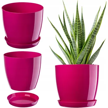 Květináč Žlutý plast Květináč Kadax 22 cm x 28 x 25 cm