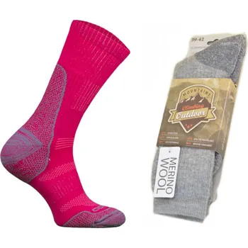 Dámské ponožky Ponožky TRE12/04 merino vlna Comodo růžové 43-46