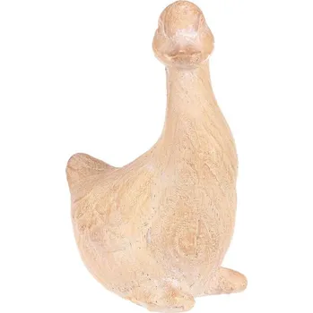 Autronic Kachna - polyresin, menší, imitace dřeva, sada 2 ks