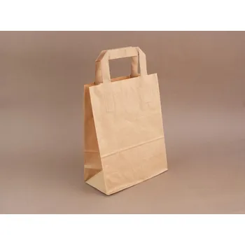Dárková taška Papírová taška HNĚDÁ 18 x 8 x 22 cm