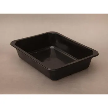 Zatavovací miska z PLASTU jednodílna černá 227 x 178 x 50 mm