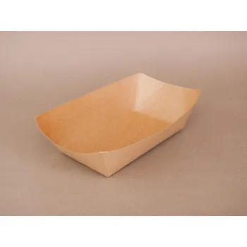 Jednorázové nádobí Bio tácek kraft 23 x 18,5 x 5,7 cm (1100ml)