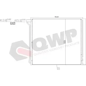 Výparník klimatizace QWP Kondenzátor klimatizace QWP WAC491