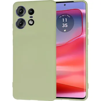 Pouzdro na mobilní telefon Kryt Motorola EDGE 50 Pro, Techsuit SoftFlex - matcha