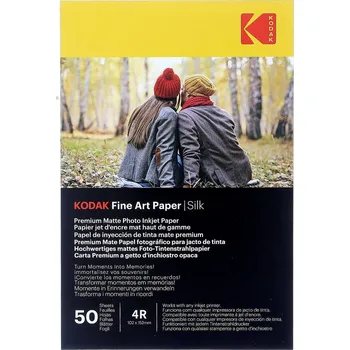 Fotopapír Papír Kodak 721 Fine Art Paper Silky 10 x 15 cm, 260 g, 50 listů