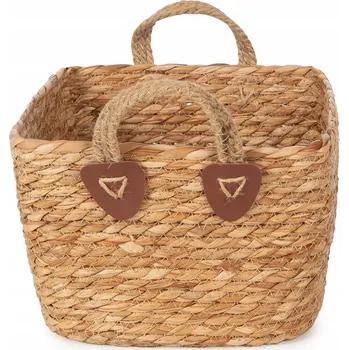 Úložný box Compactor ručně pletený koš z mořské trávy KOH - M, s madly