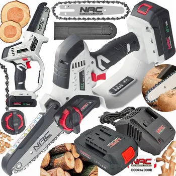 Motorová pila Nac akumulátorová pila řetězová na dřevo vodící lišta řetěz 18V 2Ah