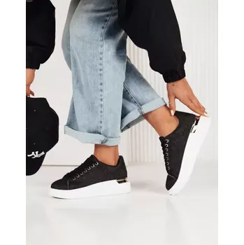 Dámské kozačky Dámské boty DSTREET ZY0475 ČERNÁ 39