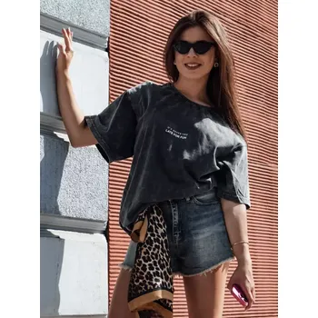 Dámské tričko Dámské triko DSTREET KASEKEN RY2649 TMAVĚ ŠEDÁ unisize