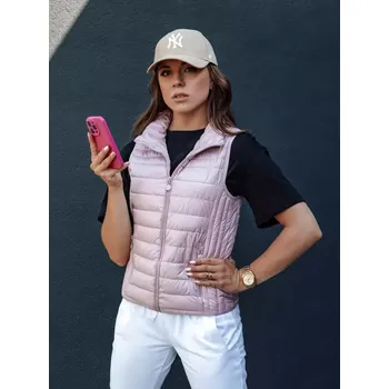 Dámská vesta Dámská vesta DSTREET STYLISHZ TY4450 RŮŽOVÁ XXL