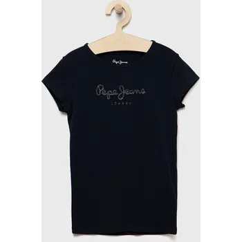 Chlapecké tričko Dětské tričko Pepe Jeans tmavomodrá barva PG502924.594 59X, vel. 116