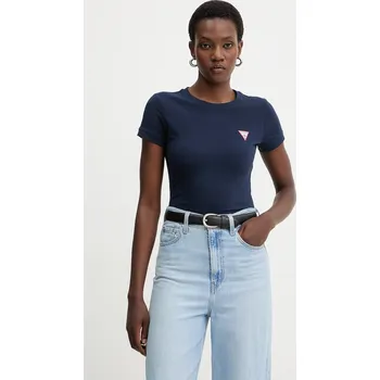 Tričko Guess dámské, tmavomodrá barva, W2YI44 J1314 W2YI44.J1314 59X, vel. S