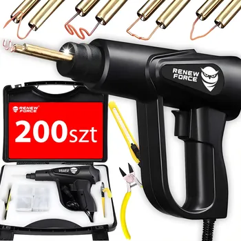 Svářečka SEŠÍVAČKA PLASTŮ SVAŘOVACÍ STROJ PÁJEČKA PLASTŮ + 1200 SPONEK