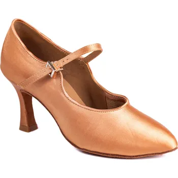 Dámské lodičky HDS Henzély | Dámské taneční boty na standard HDS DST006 tělový satén podpatek F6,5 - 24,5