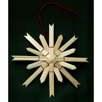 Vánoční dekorace Hvězdička velká červená