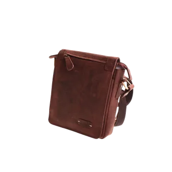 Pánská aktovka Kožená ručně šitá Pánská taška KUBÁT přes rameno | hnědá | Playa 520232HUN