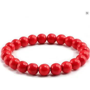 Náramek Prosperk Náramek červený natural stone