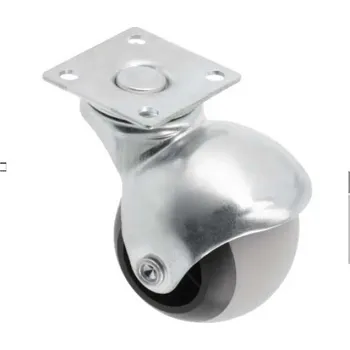 GTV Kolečko nábytkové SPAIN, výška 53 mm, průměr 40 mm, bez brzdy, guma + kov, šedé