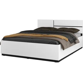 Postel Postel BONIFACIO 160x200 cm, bílá/černá + vyzvednutí ZDARMA