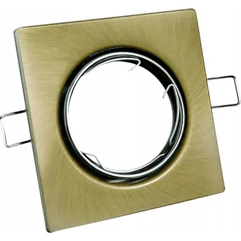 Bodové svítidlo Zápustné čtvercové svítidlo Goldlux Opin MR16 8 W patina