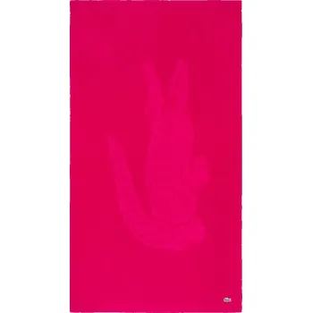 Ručník Bavlněný plážový ručník Lacoste L SPORT Bigarreau 90 x 160 cm 1055398 růžová 42X, vel. ONE SIZE