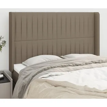 Čelo postele typu ušák taupe 147x16x118/128 cm textil IM_3119820