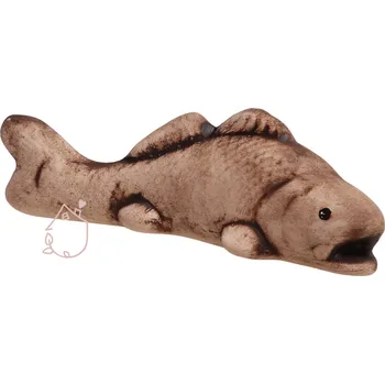 Zahradní dekorace Candát ryba z keramiky | česká výroba keramický