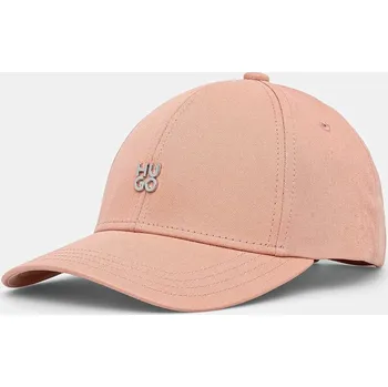 Kšiltovka Bavlněná baseballová čepice HUGO Ally-ME růžová barva, 50533427 03X, vel. ONE SIZE