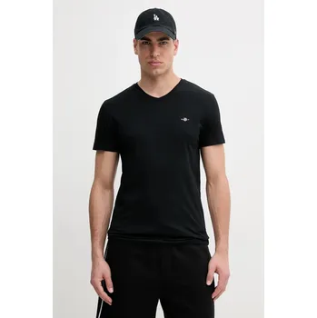 Pánské oblečení Bavlněné tričko Gant 2003186 černá 99A, vel. XXL