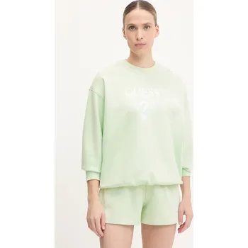 Dámská mikina Mikina Guess ROBERTA dámská, černá barva, s aplikací, V5RQ12 KC3D2 V5RQ12.KC3D2 07X, vel. S