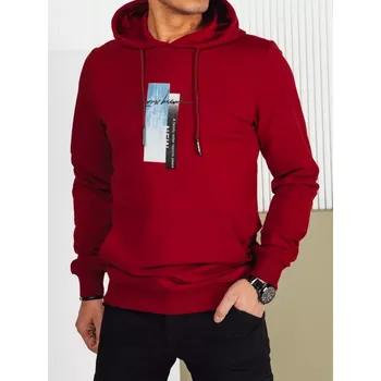 Pánská móda Pánská mikina DSTREET BX5728 BORDOVÁ M