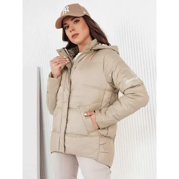 Dámská prošívaná bunda DSTREET HIMES TY4243 BÉŽOVÁ L