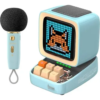 Mikrofon Bezdrátový reproduktor a mikrofon Divoom Ditoo-5M 90100058251 modrá 50X