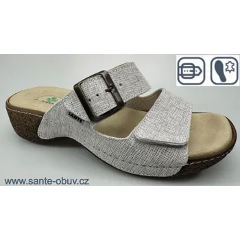 Dámská zdravotní obuv SANTÉ N/109/5/11 ŠEDÁ zdravotní pantofel vel.36-42, --- - 39