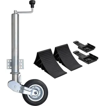 Přívěsný vozík pro psa zahrada-XL Opěrné kolo přívěsu 60 mm s klíny 3214425