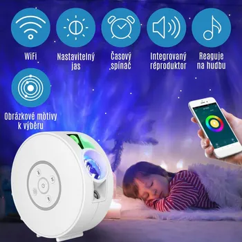 Gadget BOT Projektor noční oblohy S4 s reproduktorem