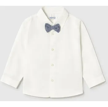 Chlapecká košile Dětská bavlněná košile Mayoral 1113.3A.Baby.PPYA béžová 01X, vel. 104