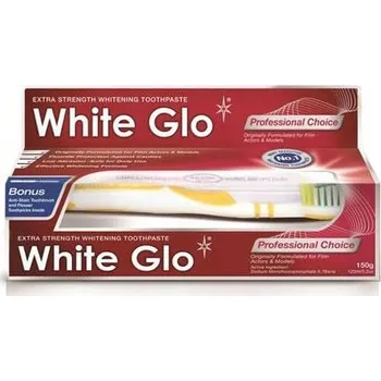 zubní pasta Bělící pasta White Glo 100 ml + kartáček na zuby