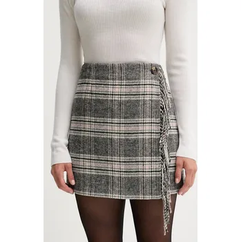 Oblečení a móda Sukně s příměsí vlny Pepe Jeans PL9011872 šedá 90X, vel. L