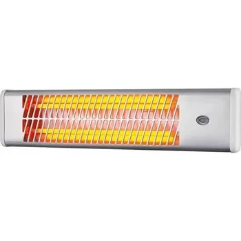Přímotop Elektrický nástěnný krb s topením Solight bílý 1200 W 13,5 x 54 x 11 cm