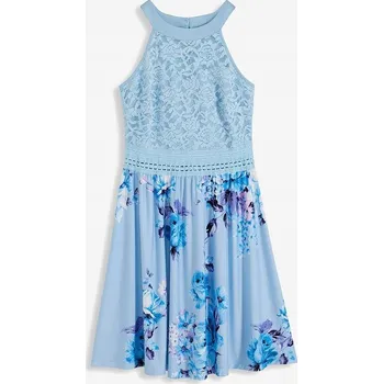 Dámské šaty Bonprix koktejlové krajkové šaty ke kolenům, velikost 36