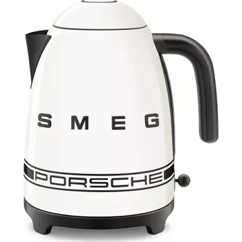 Lednice PORSCHE x SMEG Kettle konvice bílá (Konvice s ikonickými prvky Porsche.)
