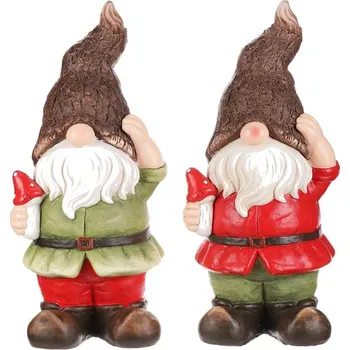 Vánoční dekorace Autronic Skřítek s houbou - figurka z magnesia, mix 2 druhů, cena za 1 ks, sada 2 ks