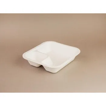 Jednorázové nádobí Gurmánský box č.4 / 2-dílný (550 ml / 18 oz) + víčko zvlášť