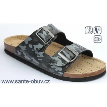 Dámská zdravotní obuv SANTÉ VN/326 ARMY pantofel vel.41-46, --- - 44