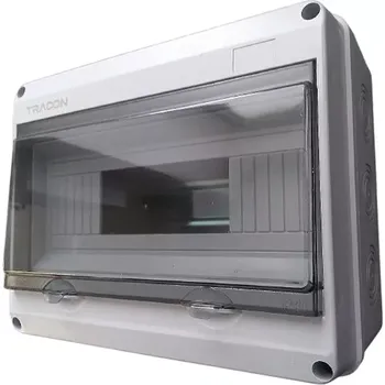 Rozvaděč Tracon EDFKIP65U121 Rozvodnice nástěnná venkovní IP65, 12M, šedá (Tracon EDFKIP65U121)