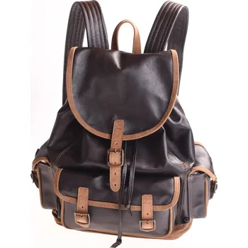 Městský batoh Kožený ručně šitý batoh KUBÁT velký | 204311